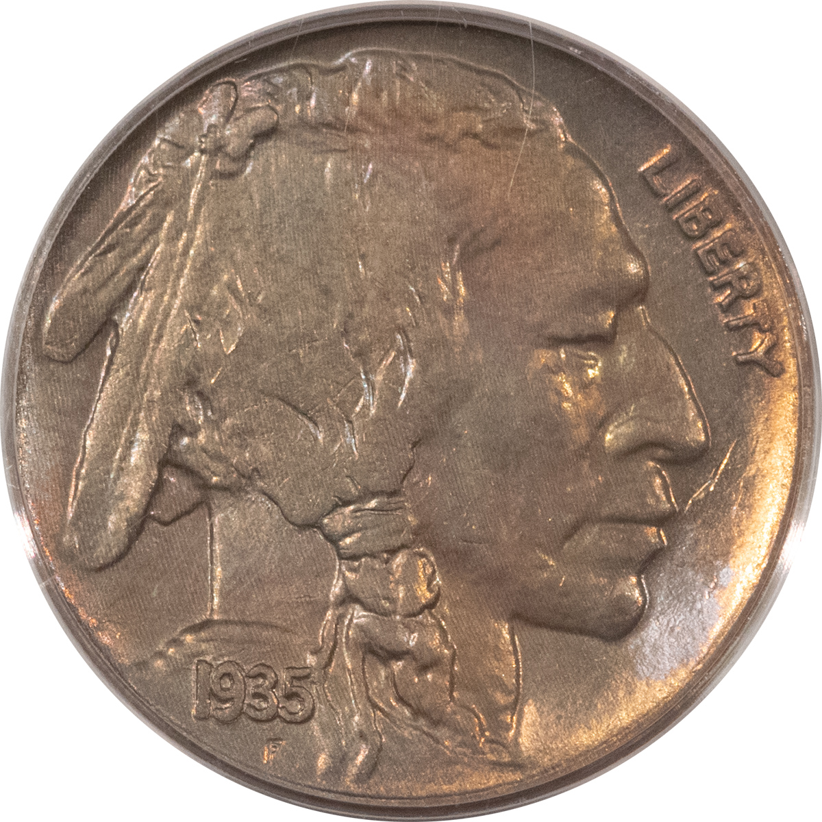 Buffalo Nickels 1935-D BUFFALO NICKEL – PCGS MS-64, OLD GREEN HOLDER, PRETTY! Buffalo Nickels 1935-D BUFFALO NICKEL – PCGS MS-64, OLD GREEN HOLDER, PRETTY!