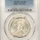 Half Dollars 1936 WALKING LIBERTY HALF DOLLAR – PCGS MS-64, ATTRACTIVE ORIGINAL!
