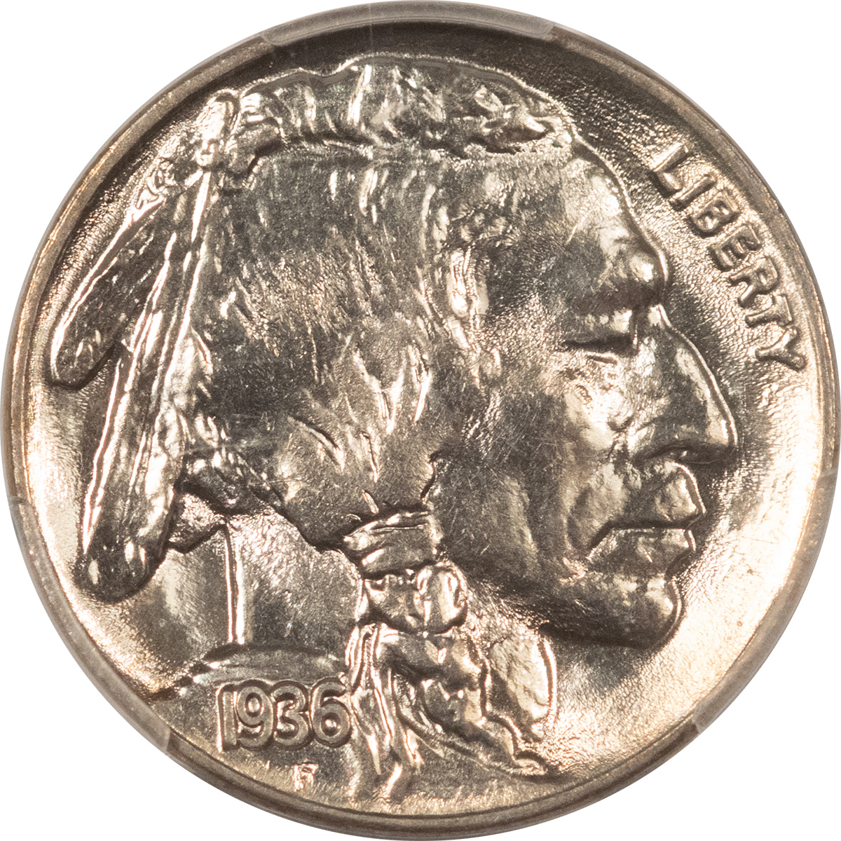 Buffalo Nickels 1936 BUFFALO NICKEL – PCGS MS-64, BLAZING LUSTER! Buffalo Nickels 1936 BUFFALO NICKEL – PCGS MS-64, BLAZING LUSTER!