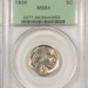 Buffalo Nickels 1936-S BUFFALO NICKEL – PCGS MS-65, FRESH GEM!
