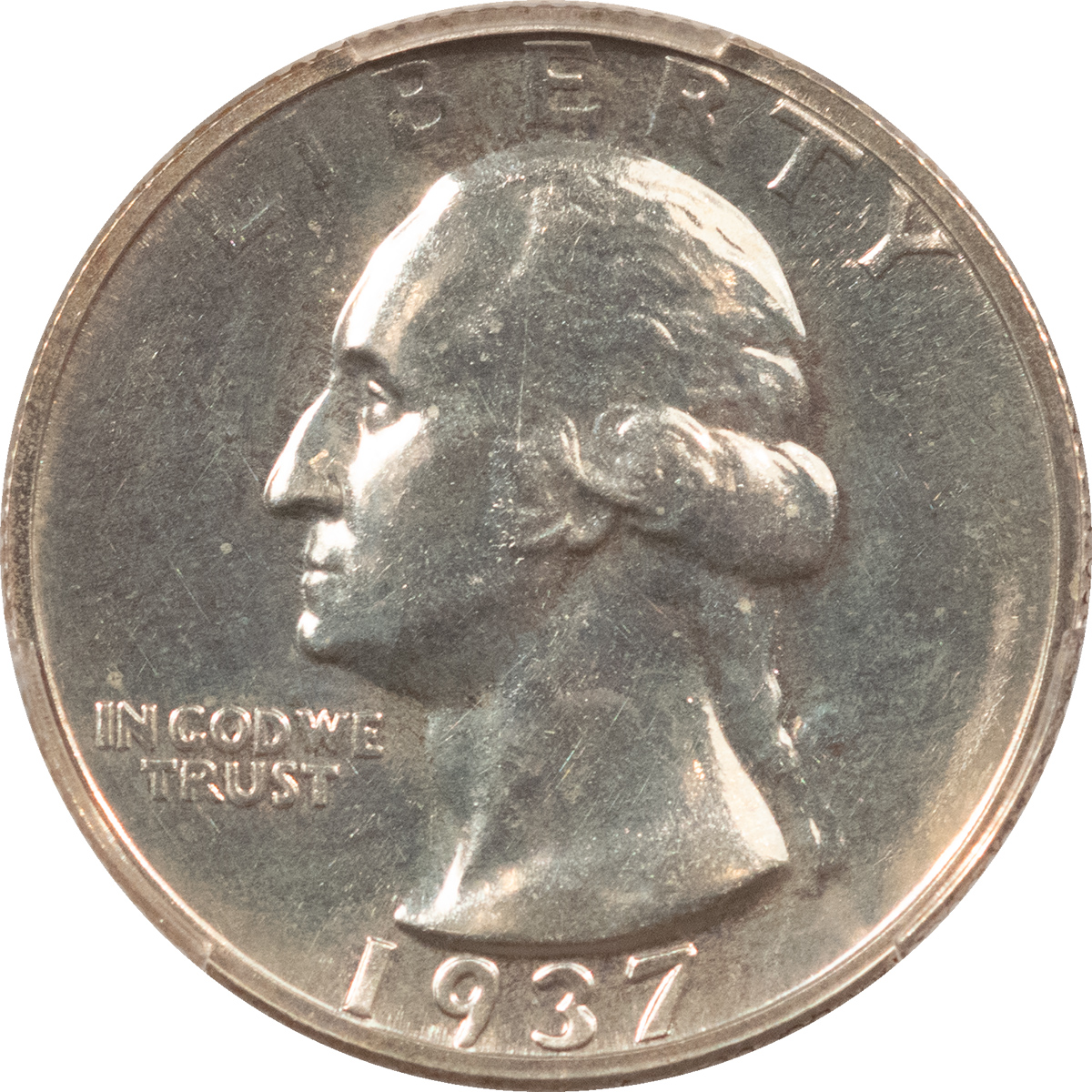 New Certified Coins 1937 PROOF WASHINGTON QUARTER – PCGS PR-63, WHITE! New Certified Coins 1937 PROOF WASHINGTON QUARTER – PCGS PR-63, WHITE!