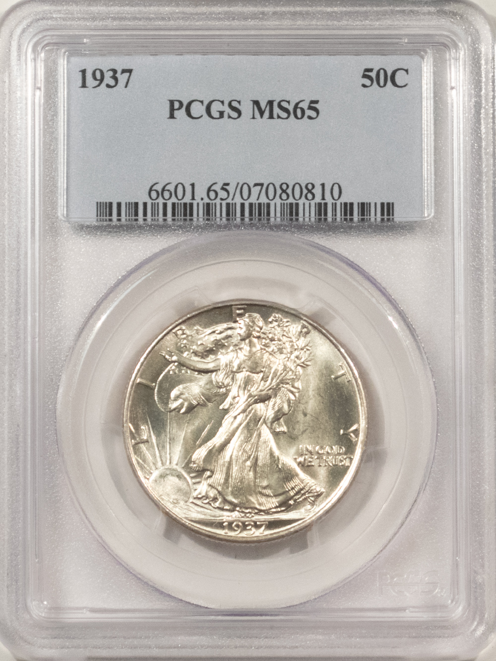 Half Dollars 1937 WALKING LIBERTY HALF DOLLAR – PCGS MS-65, BLAST WHITE GEM! Half Dollars 1937 WALKING LIBERTY HALF DOLLAR – PCGS MS-65, BLAST WHITE GEM!