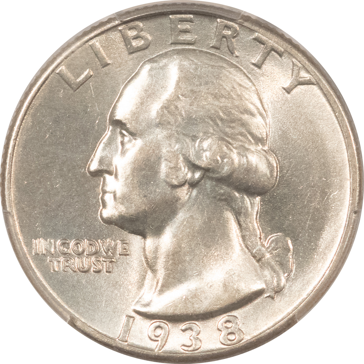 New Certified Coins 1938 WASHINGTON QUARTER – PCGS AU-58, LOOKS UNCIRCULATED! New Certified Coins 1938 WASHINGTON QUARTER – PCGS AU-58, LOOKS UNCIRCULATED!