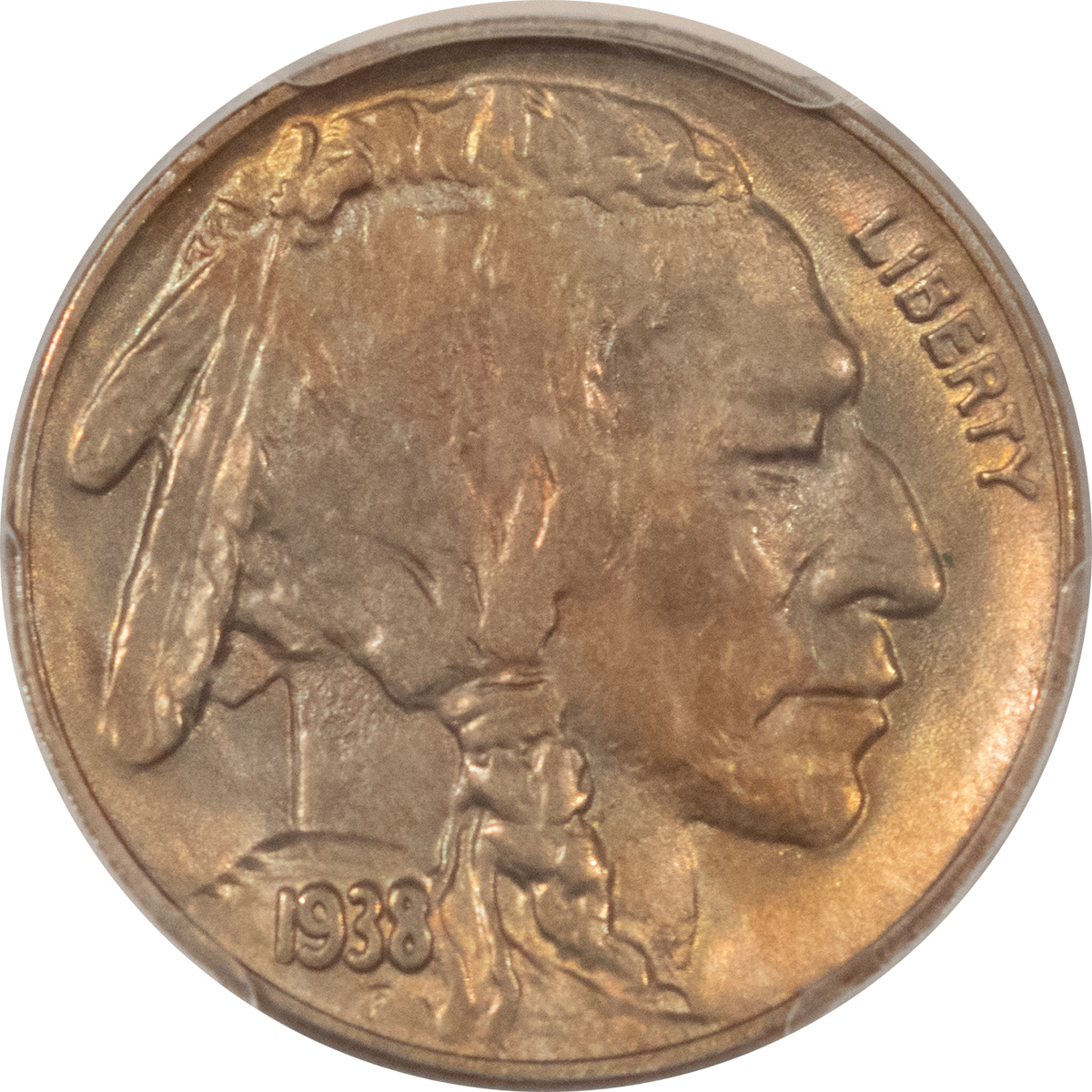 Buffalo Nickels 1938-D/S BUFFALO NICKEL – PCGS MS-64, POPULAR VARIETY, PRETTY! Buffalo Nickels 1938-D/S BUFFALO NICKEL – PCGS MS-64, POPULAR VARIETY, PRETTY!