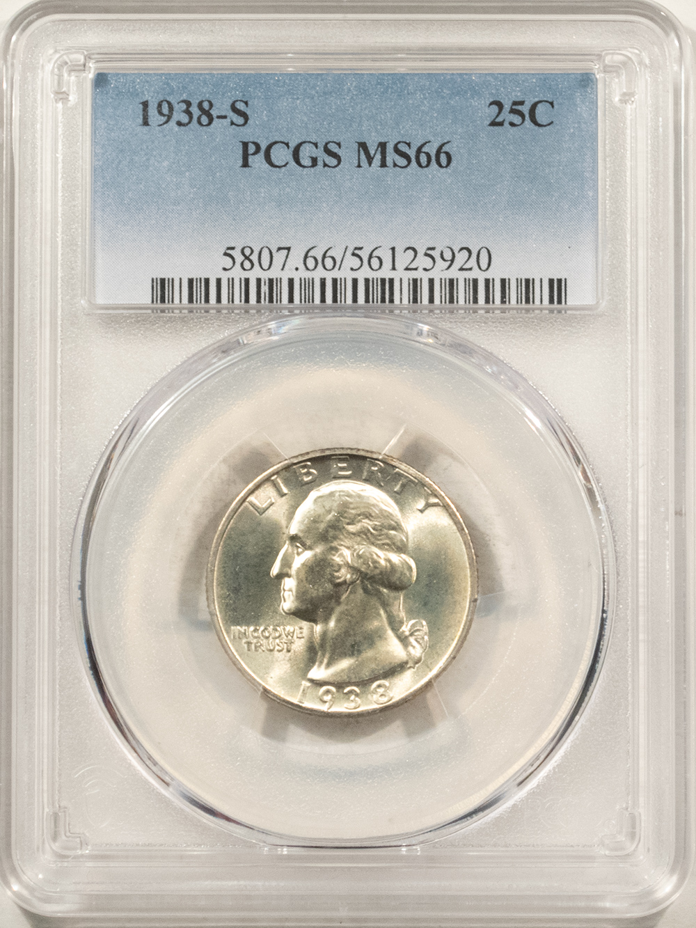 New Certified Coins 1938-S WASHINGTON QUARTER – PCGS MS-66, LUSTROUS GEM! New Certified Coins 1938-S WASHINGTON QUARTER – PCGS MS-66, LUSTROUS GEM!