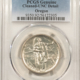 Early Commems 1938 OREGON COMMEM HALF DOLLAR PCGS GENUINE CLEANED, AU DETAIL, LOOKS CHOICE UNC Early Commems 1938 OREGON COMMEM HALF DOLLAR PCGS GENUINE CLEANED, AU DETAIL, LOOKS CHOICE UNC