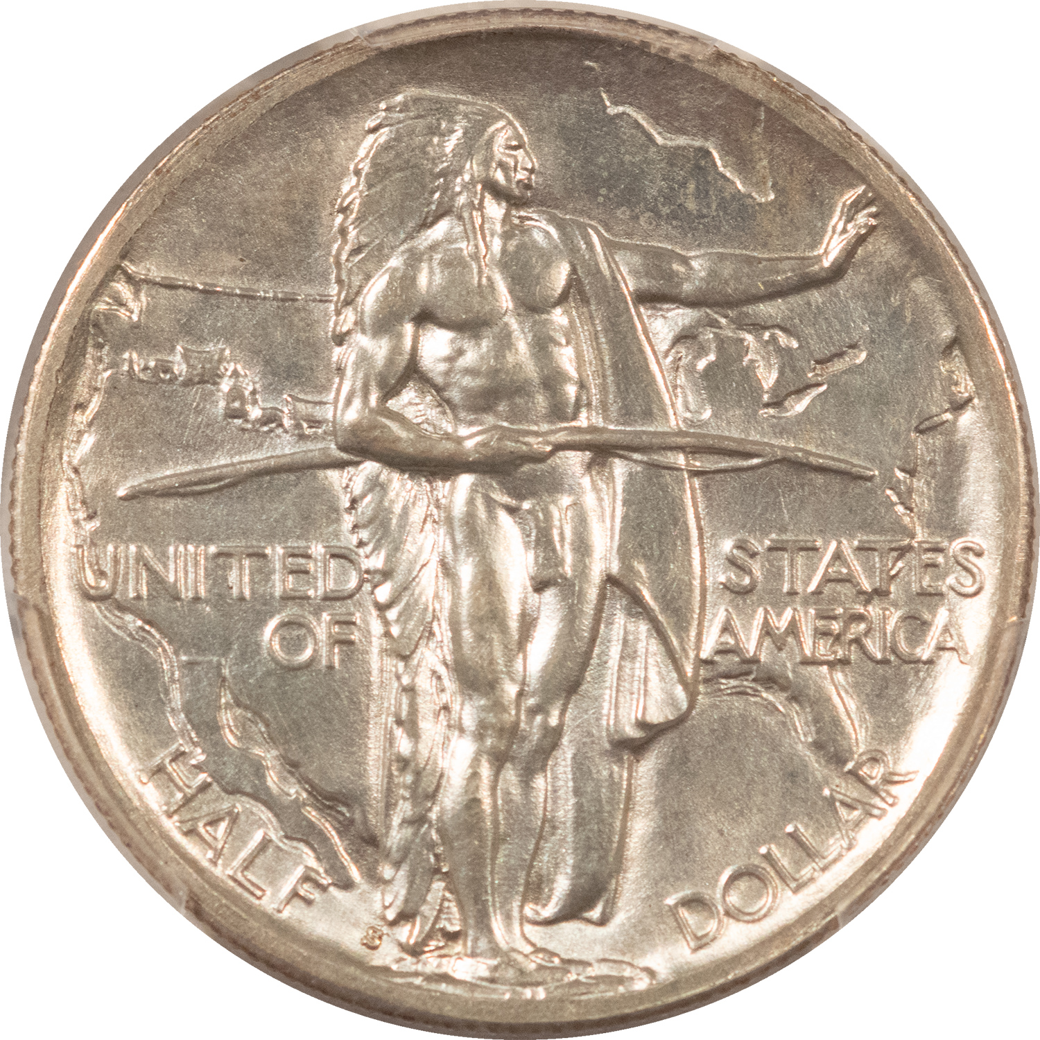 Early Commems 1938-S OREGON COMMEMORATIVE HALF DOLLAR, PCGS GENUINE CLEANED UNC DETAIL, WHITE! Early Commems 1938-S OREGON COMMEMORATIVE HALF DOLLAR, PCGS GENUINE CLEANED UNC DETAIL, WHITE!