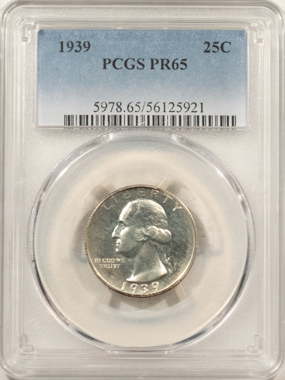 New Certified Coins 1939 PROOF WASHINGTON QUARTER – PCGS PR-65, FRESH GEM! New Certified Coins 1939 PROOF WASHINGTON QUARTER – PCGS PR-65, FRESH GEM!