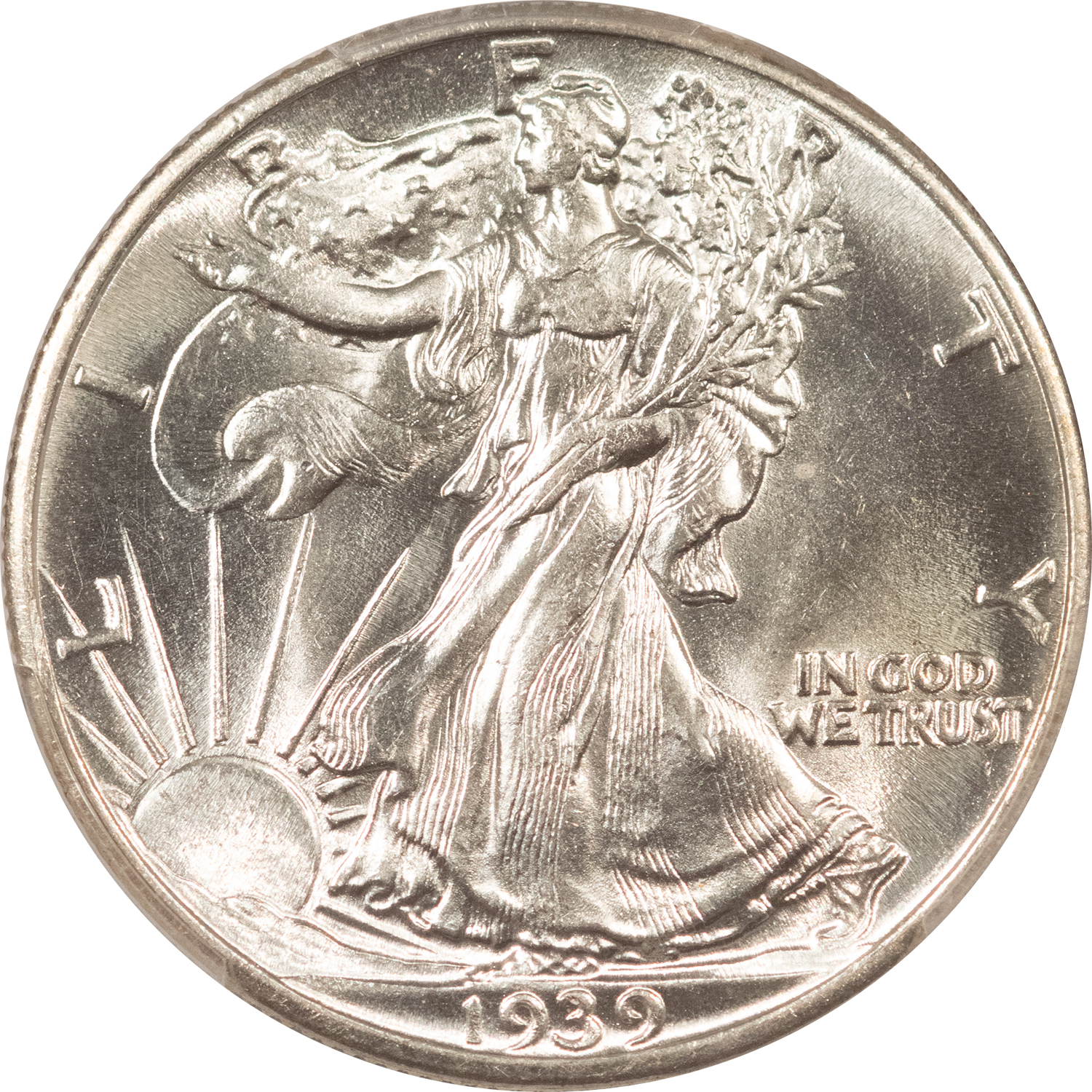 Half Dollars 1939 WALKING LIBERTY HALF DOLLAR – PCGS MS-64, BLAST WHITE! PREMIUM QUALITY! Half Dollars 1939 WALKING LIBERTY HALF DOLLAR – PCGS MS-64, BLAST WHITE! PREMIUM QUALITY!
