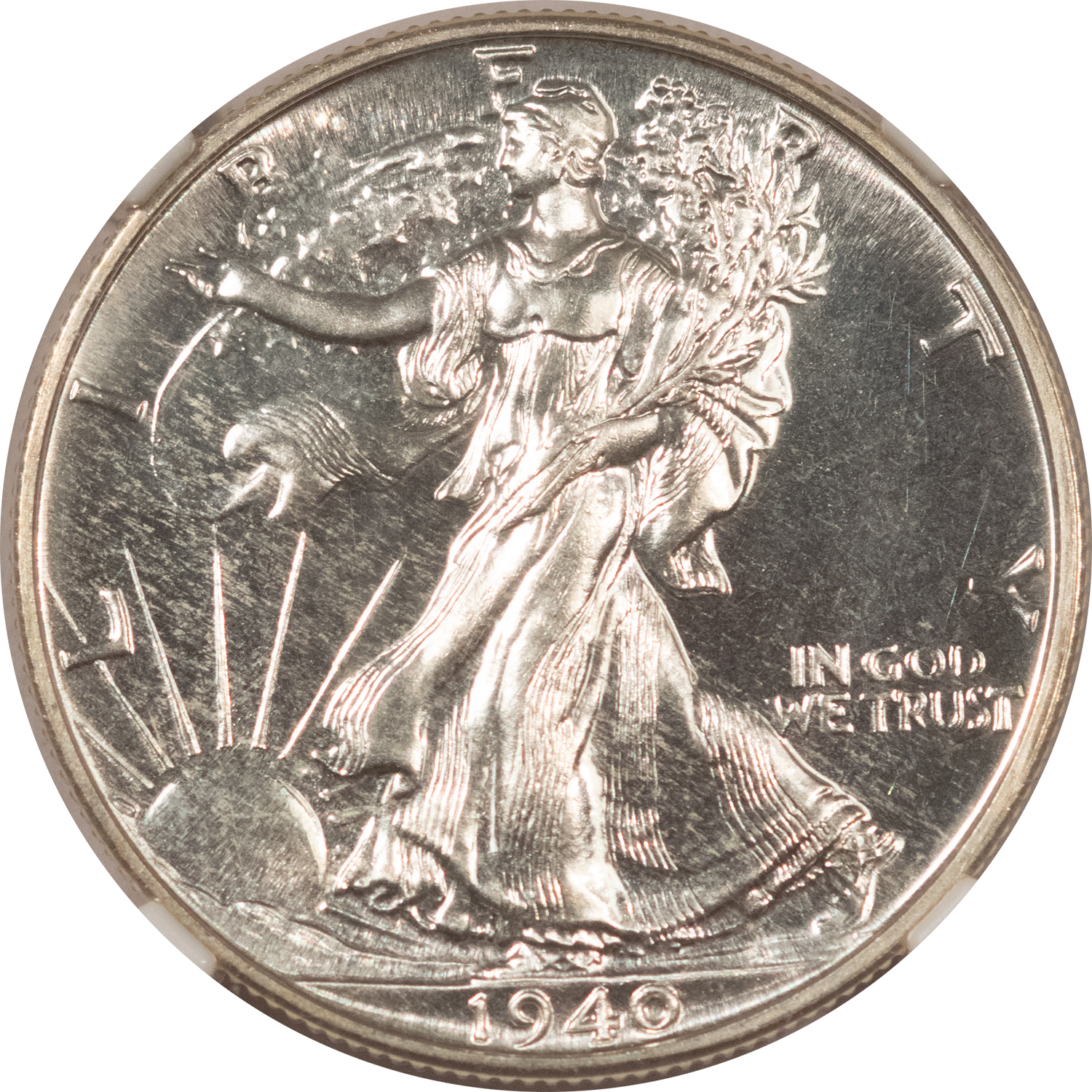 Half Dollars 1940 PROOF WALKING LIBERTY HALF DOLLAR – NGC PF-65, WHITE GEM! Half Dollars 1940 PROOF WALKING LIBERTY HALF DOLLAR – NGC PF-65, WHITE GEM!