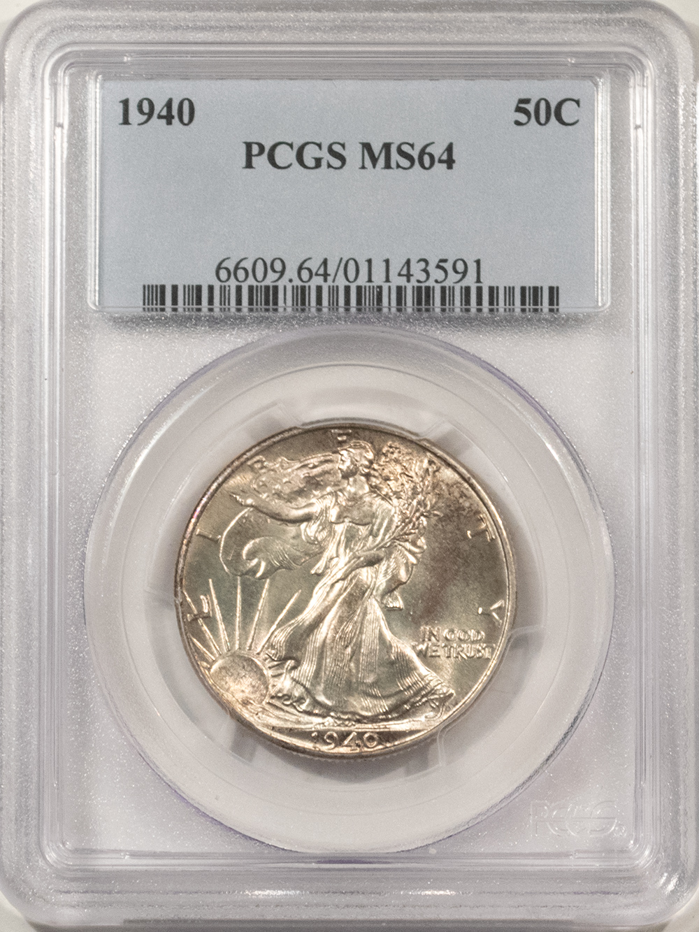 Half Dollars 1940 WALKING LIBERTY HALF DOLLAR – PCGS MS-64, FRESH & PREMIUM QUALITY! Half Dollars 1940 WALKING LIBERTY HALF DOLLAR – PCGS MS-64, FRESH & PREMIUM QUALITY!