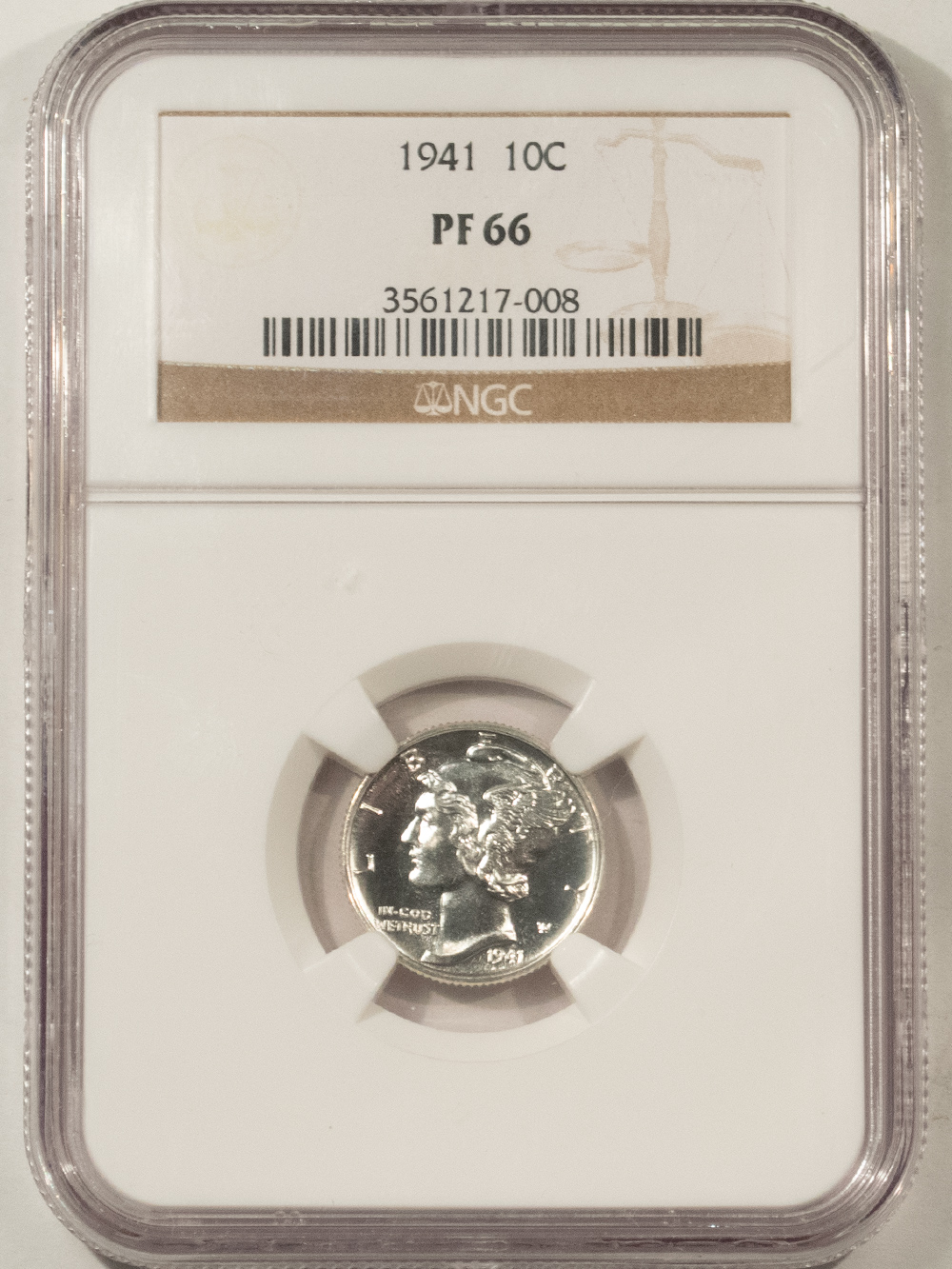 Dimes 1941 PROOF MERCURY DIME – NGC PF-66, BLAST WHITE! Dimes 1941 PROOF MERCURY DIME – NGC PF-66, BLAST WHITE!