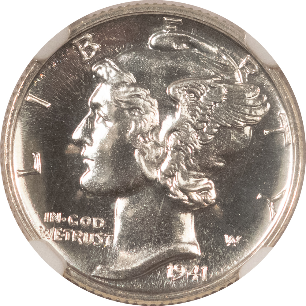 Dimes 1941 PROOF MERCURY DIME – NGC PF-66, BLAST WHITE! Dimes 1941 PROOF MERCURY DIME – NGC PF-66, BLAST WHITE!