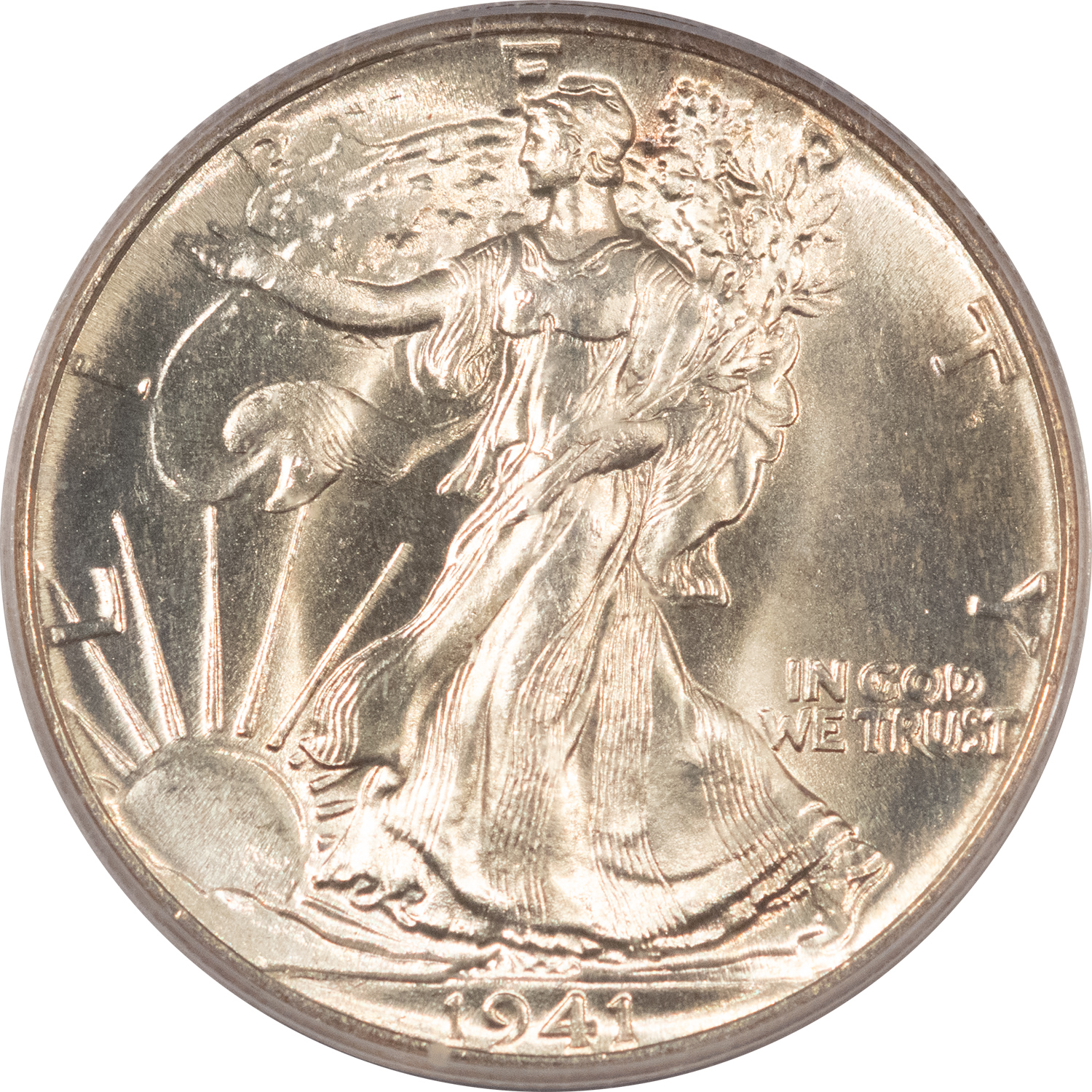 Half Dollars 1941 WALKING LIBERTY HALF DOLLAR – PCGS MS-66, FRESH PREMIUM QUALITY GEM! Half Dollars 1941 WALKING LIBERTY HALF DOLLAR – PCGS MS-66, FRESH PREMIUM QUALITY GEM!