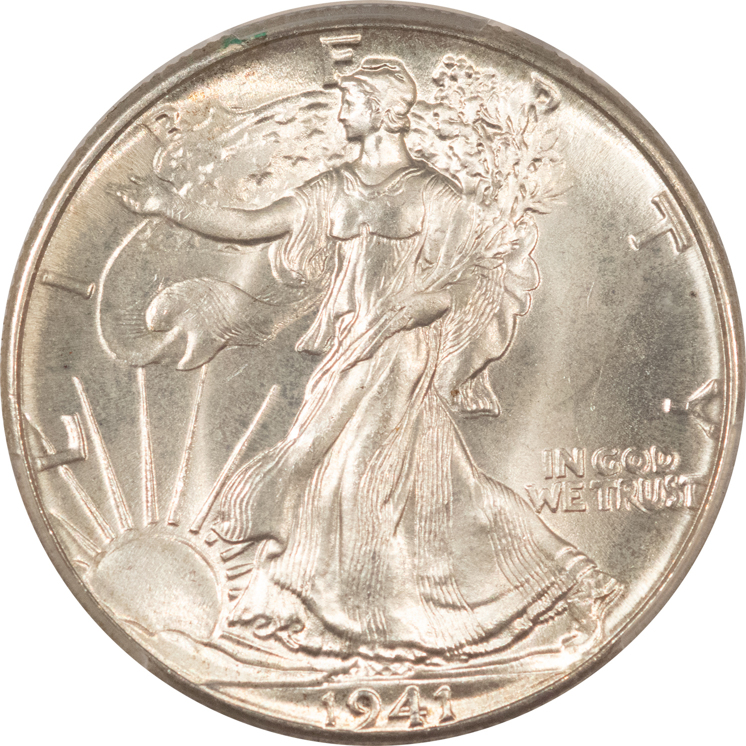 Half Dollars 1941 WALKING LIBERTY HALF DOLLAR – PCGS MS-66, FRESH PREMIUM QUALITY! Half Dollars 1941 WALKING LIBERTY HALF DOLLAR – PCGS MS-66, FRESH PREMIUM QUALITY!