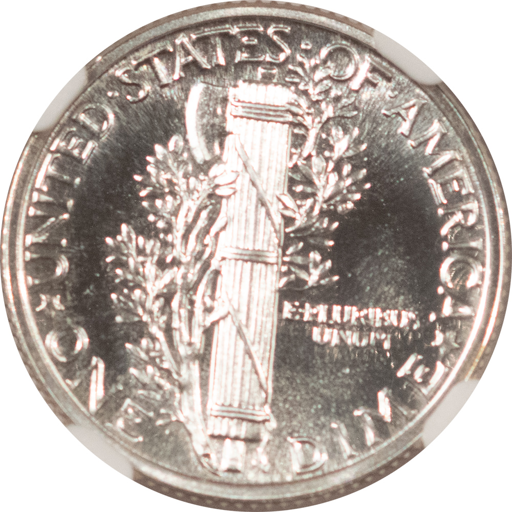 Dimes 1942 PROOF MERCURY DIME – NGC PF-65, BLAST WHITE GEM! Dimes 1942 PROOF MERCURY DIME – NGC PF-65, BLAST WHITE GEM!