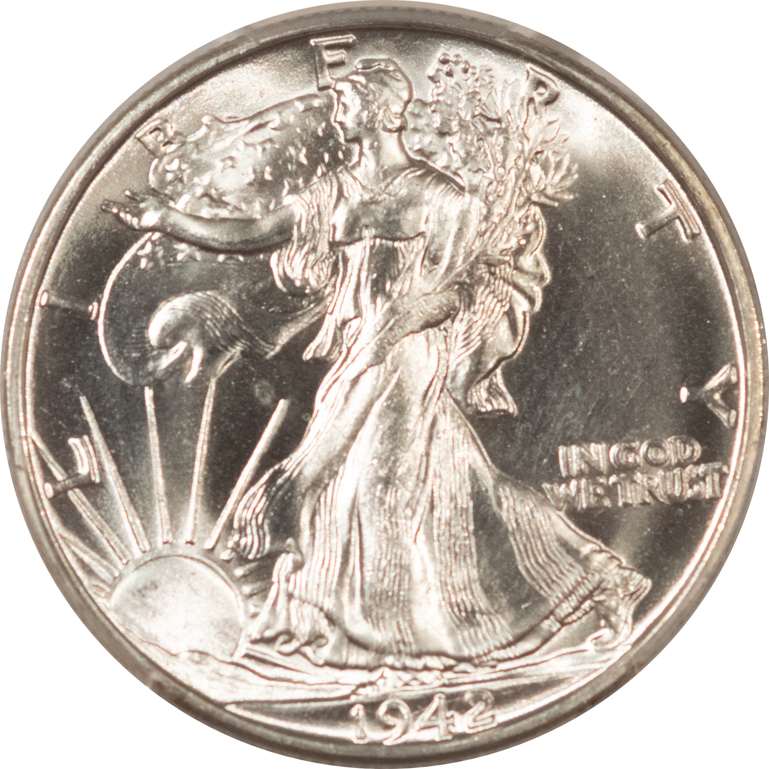 Half Dollars 1942-S WALKING LIBERTY HALF DOLLAR – PCGS MS-65, BLAST WHITE GEM! Half Dollars 1942-S WALKING LIBERTY HALF DOLLAR – PCGS MS-65, BLAST WHITE GEM!