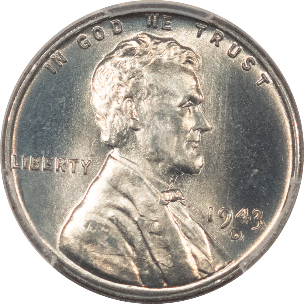 Lincoln Cents (Wheat) 1943-D LINCOLN STEEL CENT – PCGS MS-66 Lincoln Cents (Wheat) 1943-D LINCOLN STEEL CENT – PCGS MS-66
