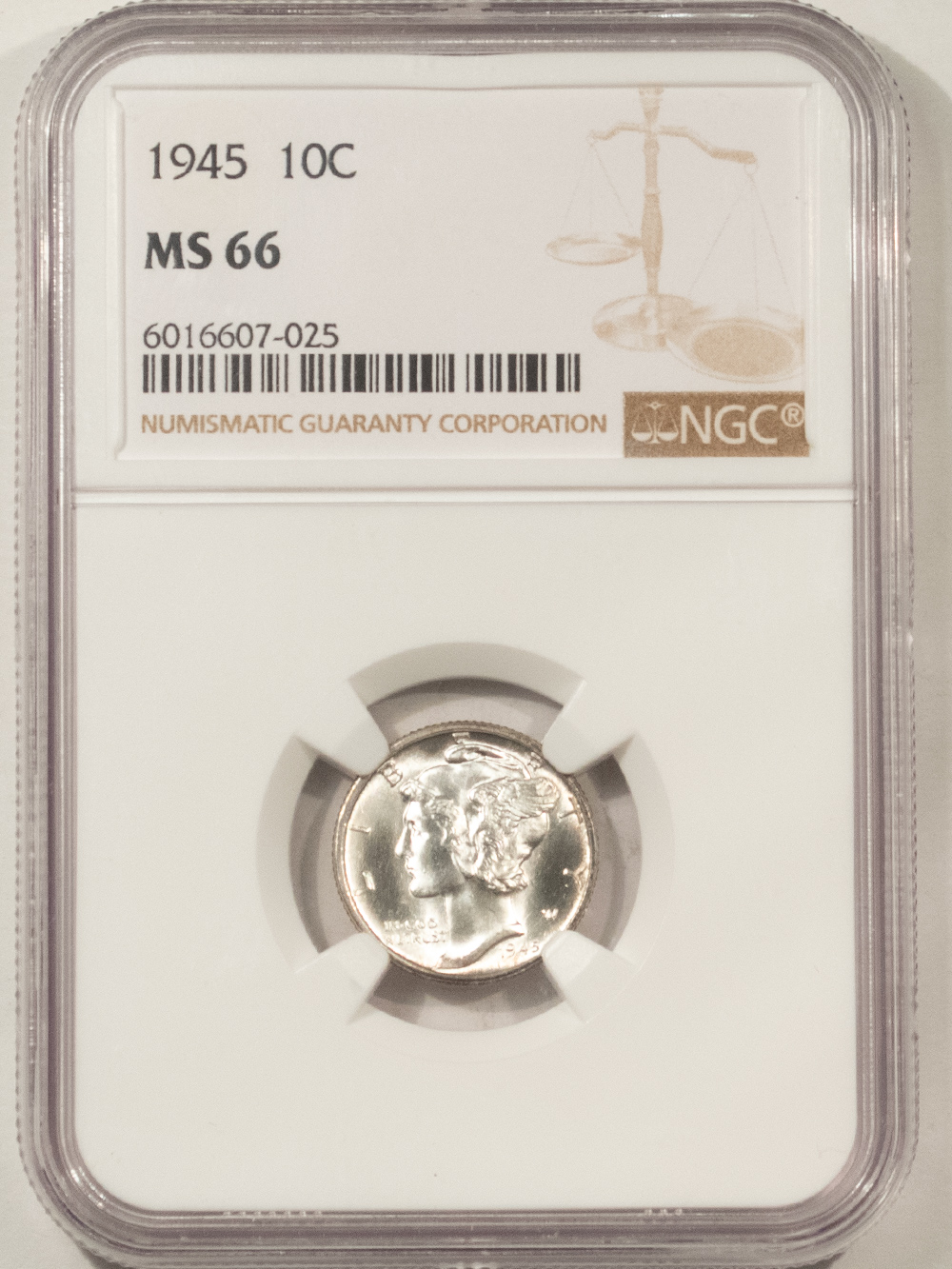 Dimes 1945 MERCURY DIME – NGC MS-66, BLAST WHITE, PARTIAL BAND! Dimes 1945 MERCURY DIME – NGC MS-66, BLAST WHITE, PARTIAL BAND!