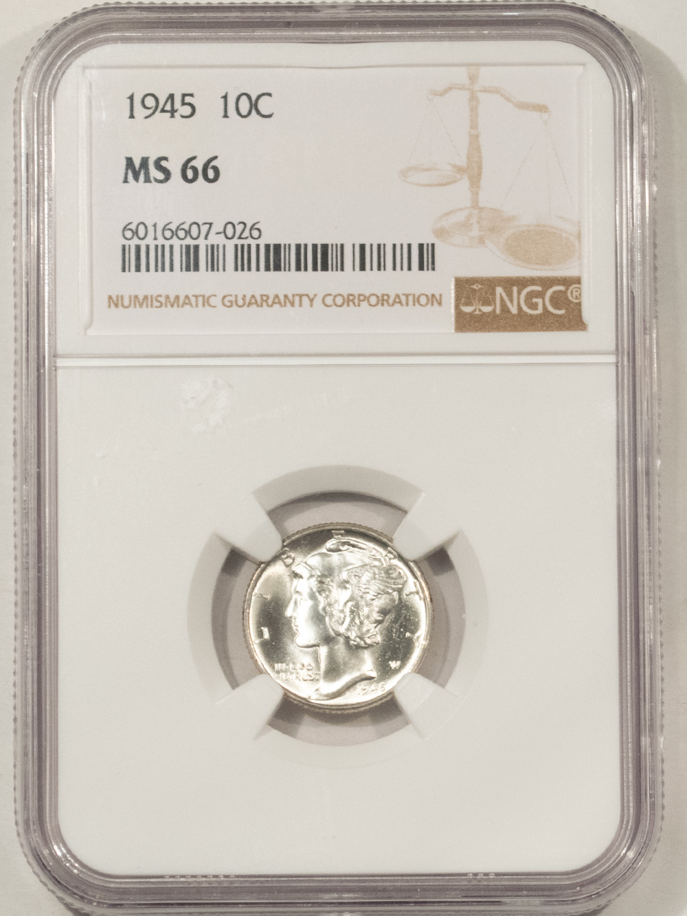 Dimes 1945 MERCURY DIME – NGC MS-66, BLAST WHITE, PARTIAL BAND! Dimes 1945 MERCURY DIME – NGC MS-66, BLAST WHITE, PARTIAL BAND!
