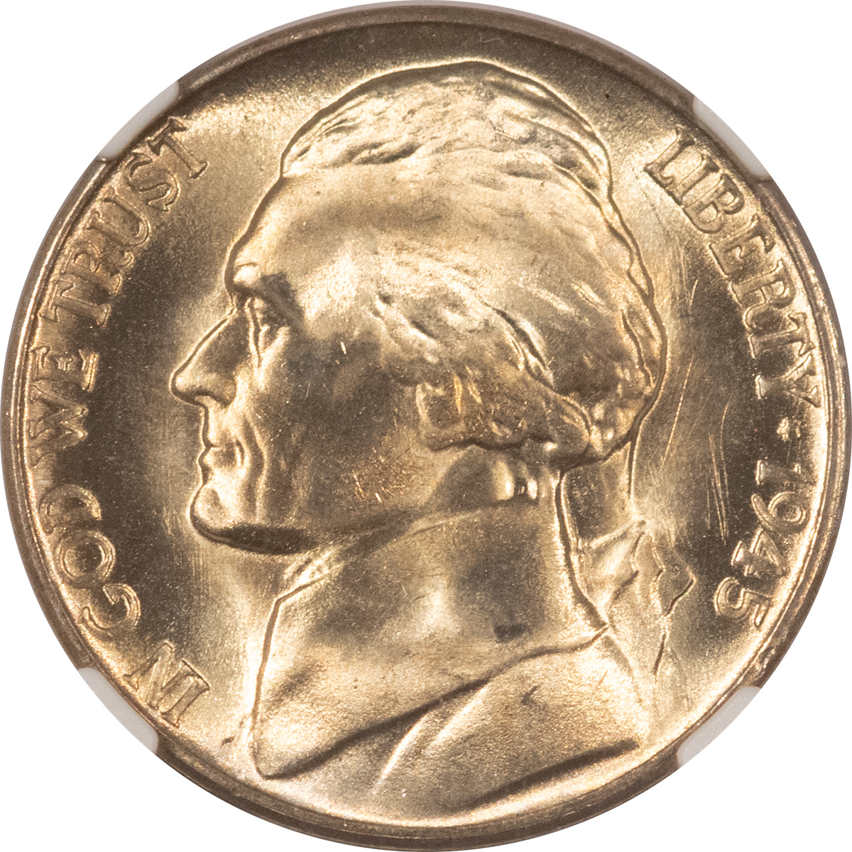 Jefferson Nickels 1945-D JEFFERSON NICKEL – NGC MS-66 Jefferson Nickels 1945-D JEFFERSON NICKEL – NGC MS-66