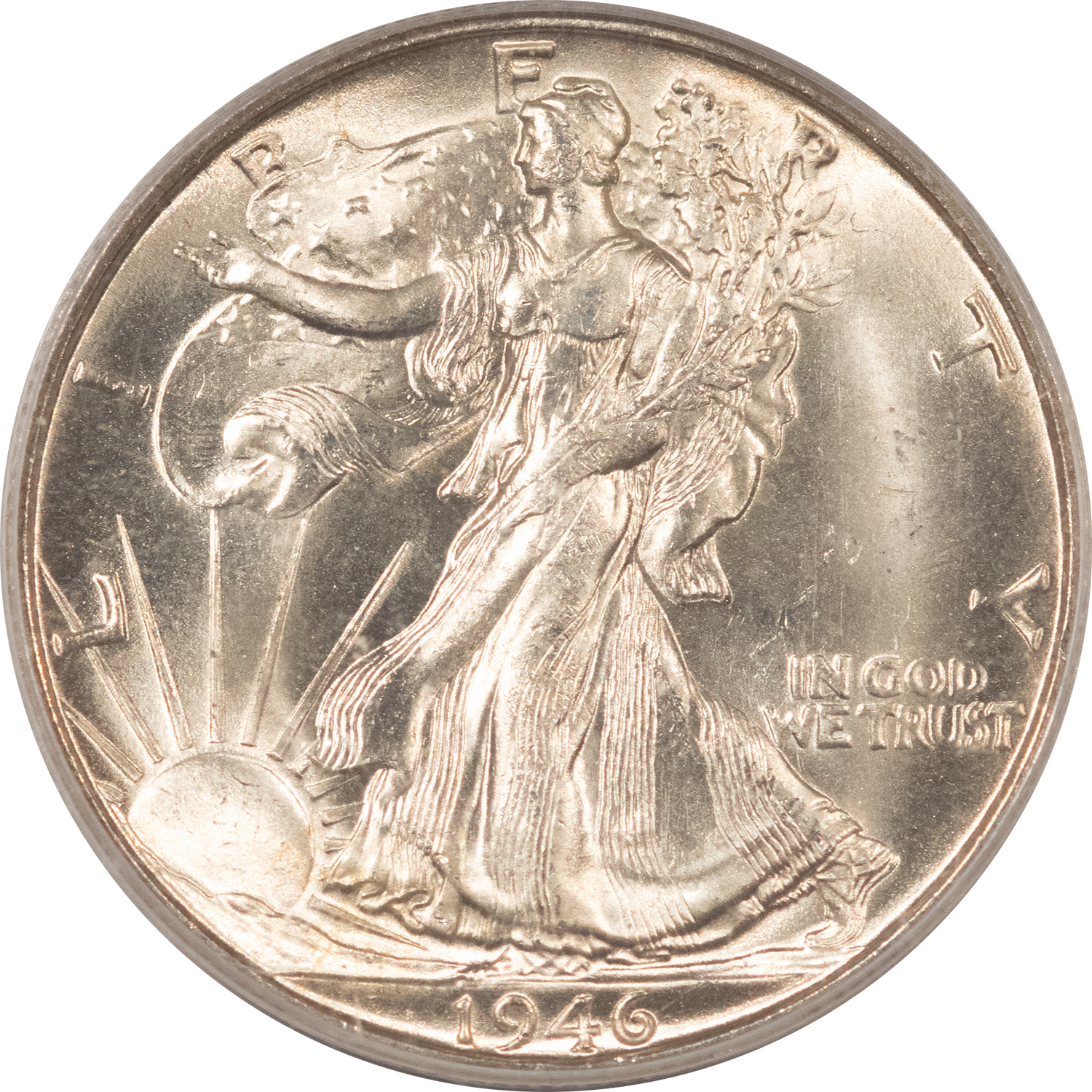 Half Dollars 1946-S WALKING LIBERTY HALF DOLLAR – PCGS MS-65, OGH, SUPERB PREMIUM QUALITY! Half Dollars 1946-S WALKING LIBERTY HALF DOLLAR – PCGS MS-65, OGH, SUPERB PREMIUM QUALITY!