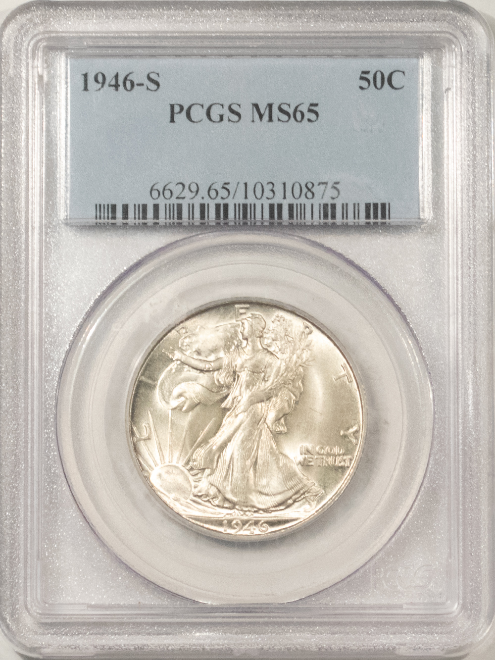 Half Dollars 1946-S WALKING LIBERTY HALF DOLLAR – PCGS MS-65 Half Dollars 1946-S WALKING LIBERTY HALF DOLLAR – PCGS MS-65