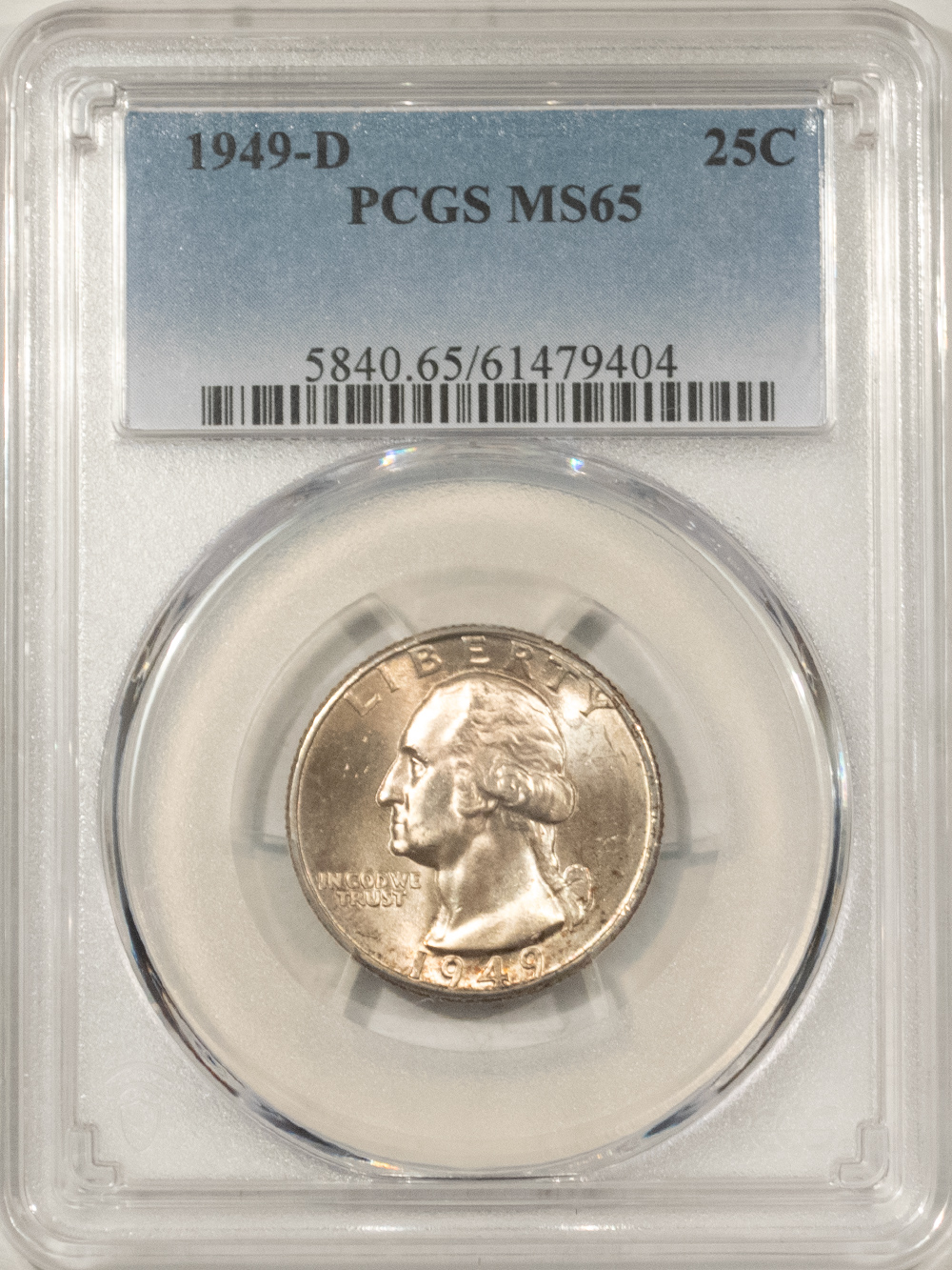 New Certified Coins 1949-D WASHINGTON QUARTER – PCGS MS-65, PRETTY GEM! New Certified Coins 1949-D WASHINGTON QUARTER – PCGS MS-65, PRETTY GEM!