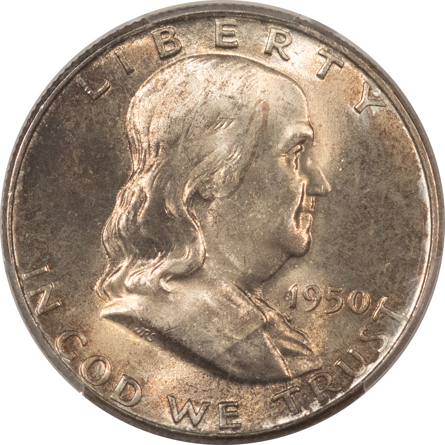 Franklin Halves 1950 FRANKLIN HALF DOLLAR – PCGS MS-65 FBL, FRESH GEM! Franklin Halves 1950 FRANKLIN HALF DOLLAR – PCGS MS-65 FBL, FRESH GEM!