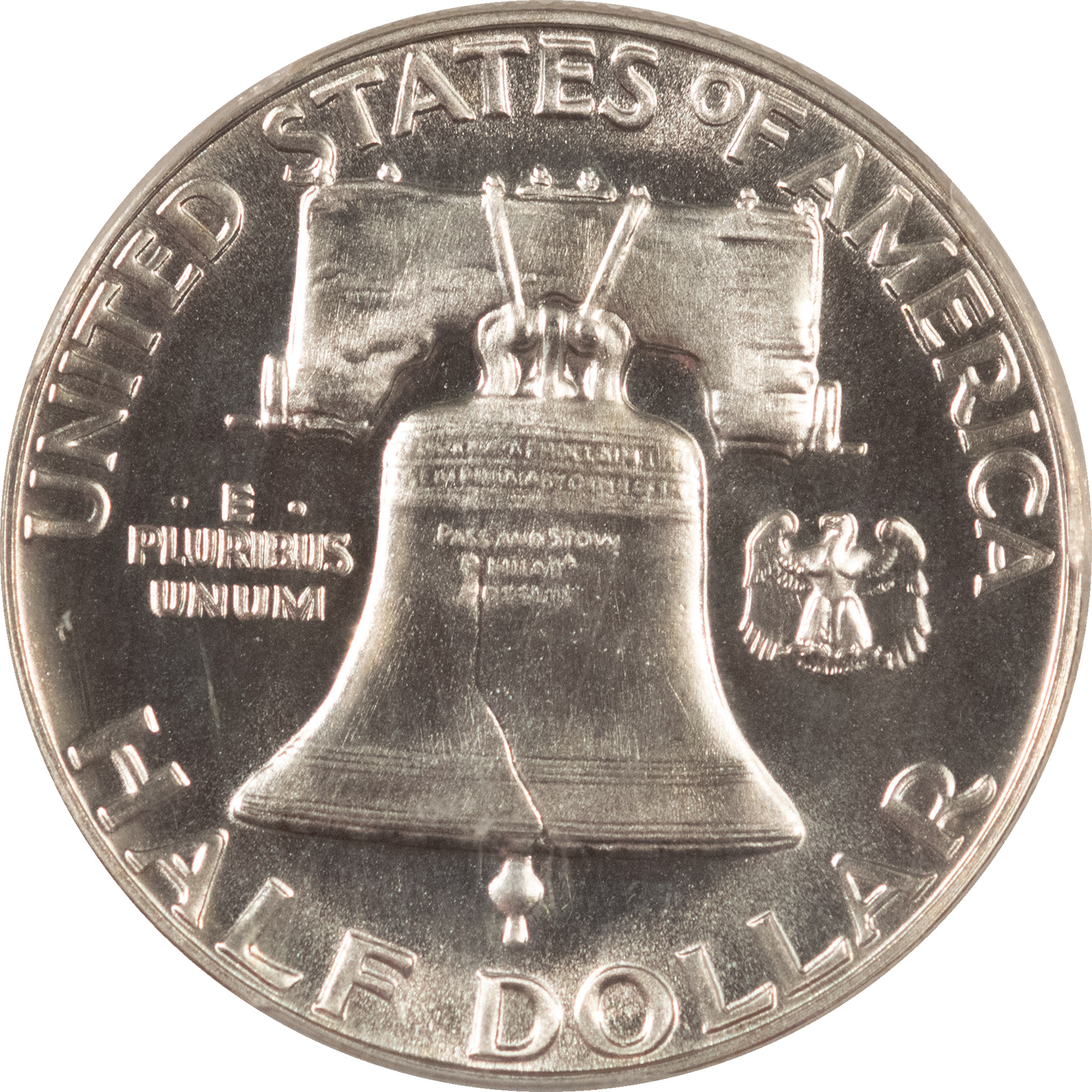 Franklin Halves 1953 PROOF FRANKLIN HALF DOLLAR – PCGS PR-64, WHITE! LOOKS GEM! Franklin Halves 1953 PROOF FRANKLIN HALF DOLLAR – PCGS PR-64, WHITE! LOOKS GEM!