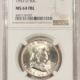 Franklin Halves 1953 PROOF FRANKLIN HALF DOLLAR – PCGS PR-64, WHITE! LOOKS GEM! Franklin Halves 1953 PROOF FRANKLIN HALF DOLLAR – PCGS PR-64, WHITE! LOOKS GEM!