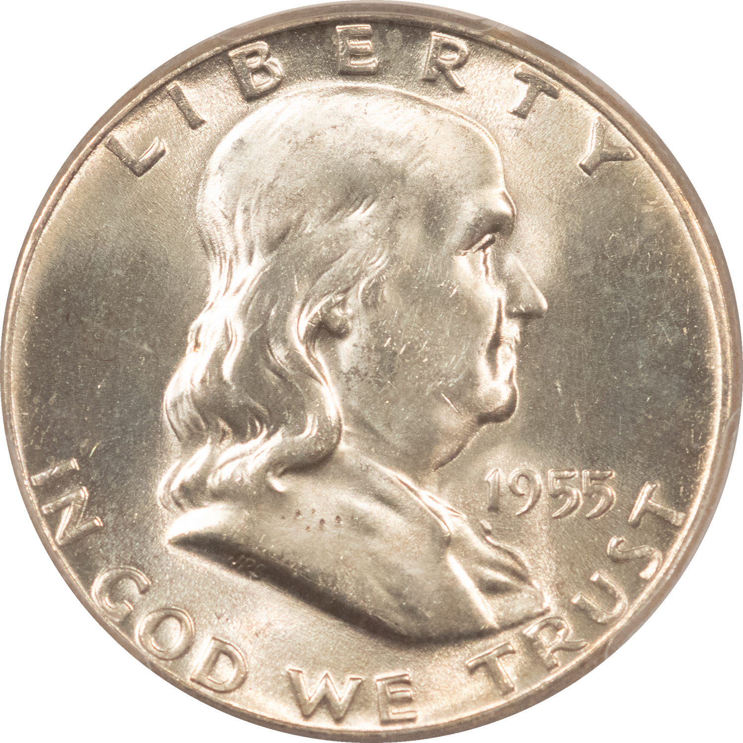Franklin Halves 1955 FRANKLIN HALF DOLLAR “BUGS BUNNY” FS-401 – PCGS MS-64 FBL, POPULAR! Franklin Halves 1955 FRANKLIN HALF DOLLAR “BUGS BUNNY” FS-401 – PCGS MS-64 FBL, POPULAR!