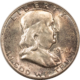 Franklin Halves 1955 FRANKLIN HALF DOLLAR – UNCIRCULATED! VIRTUALLY FULL BELL LINES!