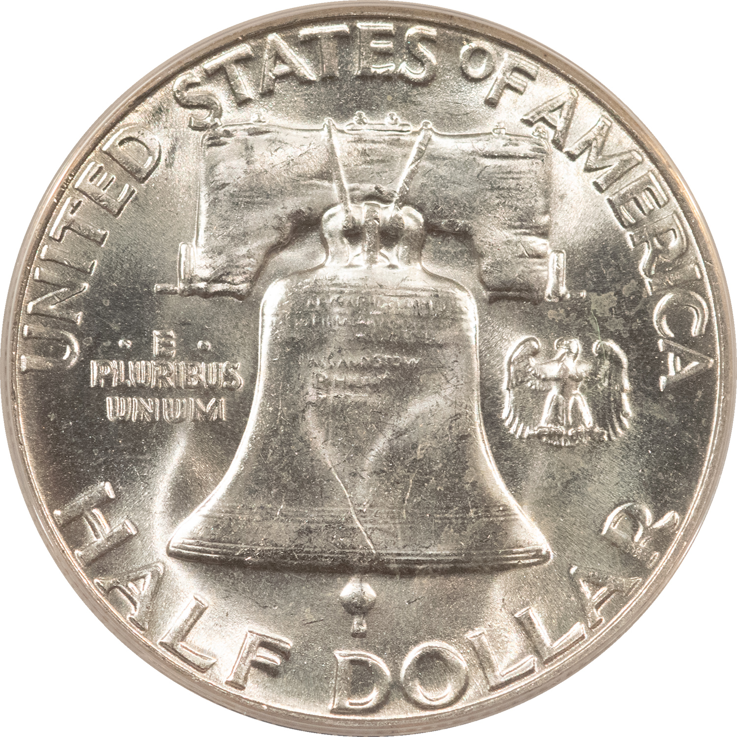 Franklin Halves 1957 FRANKLIN HALF DOLLAR – ANACS MS-63, WHITE! Franklin Halves 1957 FRANKLIN HALF DOLLAR – ANACS MS-63, WHITE!