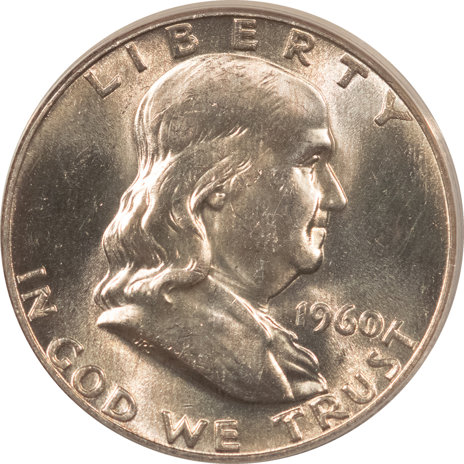 Franklin Halves 1960 FRANKLIN HALF DOLLAR – ANACS MS-62, WHITE! Franklin Halves 1960 FRANKLIN HALF DOLLAR – ANACS MS-62, WHITE!