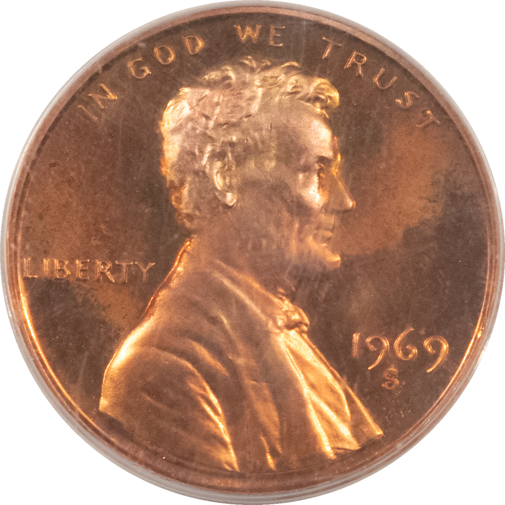 Lincoln Cents (Memorial) 1969-S PROOF LINCOLN CENT – PCGS PR-67 CAM, OLD GREEN HOLDER! Lincoln Cents (Memorial) 1969-S PROOF LINCOLN CENT – PCGS PR-67 CAM, OLD GREEN HOLDER!