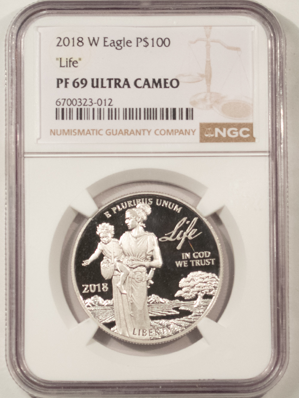American Platinum Eagles 2018-W PROOF $100 PLATINUM EAGLE “LIFE” 1 OZ .9995 – NGC PF-69 UCAM W/ BOX & COA American Platinum Eagles 2018-W PROOF $100 PLATINUM EAGLE “LIFE” 1 OZ .9995 – NGC PF-69 UCAM W/ BOX & COA