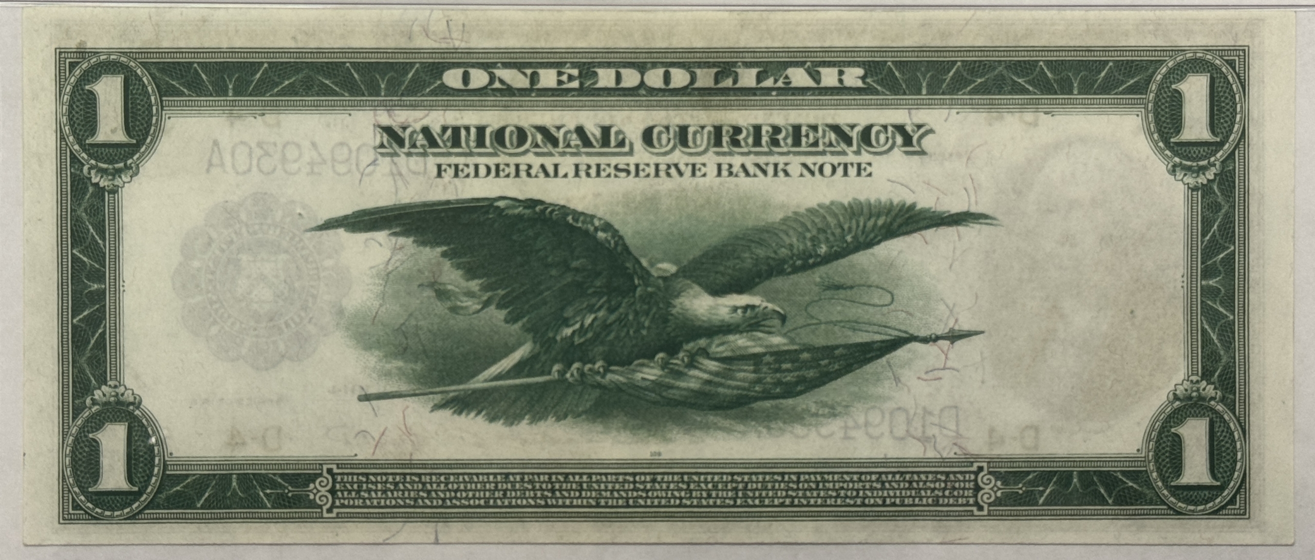 Large Federal Reserve Notes 1918 $1 FEDERAL RESERVE BANKNOTE, D-4, CLEVELAND FR-718 PMG GEM UNC 65 EPQ GEM! Large Federal Reserve Notes 1918 $1 FEDERAL RESERVE BANKNOTE, D-4, CLEVELAND FR-718 PMG GEM UNC 65 EPQ GEM!
