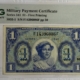 Military Payment Certificates SERIES 541 50 CENTS MPC MILITARY PAYMENT CERTIFICATE S854-1 – PMG VF-25 EPQ!