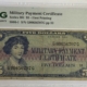 Military Payment Certificates SERIES 591 $10 MPC MILITARY PAYMENT CERTIFICATE S867-1 – PMG VF-30 REALLY TOUGH!