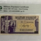 Military Payment Certificates SERIES 692 25 CENTS MPC MILITARY PAYMENT CERTIFICATE S933-1 PMG SUPERB GU 68 EPQ Military Payment Certificates SERIES 692 25 CENTS MPC MILITARY PAYMENT CERTIFICATE S933-1 PMG SUPERB GU 68 EPQ