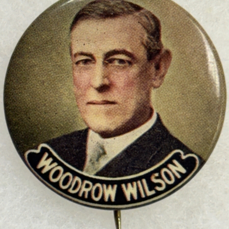 Other Collectibles 1912 WOODROW WILSON 1 1/4″ COLORIZED CELLULOID BUTTON – NEAR MINT!