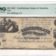 Confederate Notes 1861 $10 CONFEDERATE STATES OF AMERICA CT-22, CONTEMPORARY COUNTERFEIT PMG VF-25