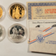 Exonumia 1971 APOLLO 15 EYEWITNESS 10MM PLATINUM MEDAL FRANKLIN MINT – GEM WITH ORIG PKG.
