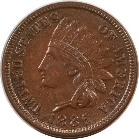 Indian 1886 TY 1 INDIAN CENT – HIGH GRADE, NEARLY UNCIRCULATED LOOKS CHOICE!