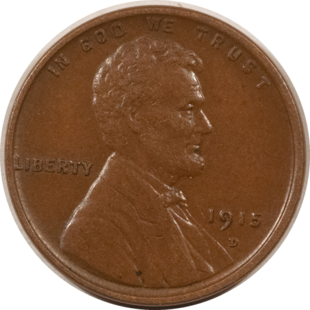 Lincoln Cents (Wheat) 1915-D LINCOLN CENT – NICE HIGH GRADE NEARLY UNCIRCULATED LOOKS CHOICE!