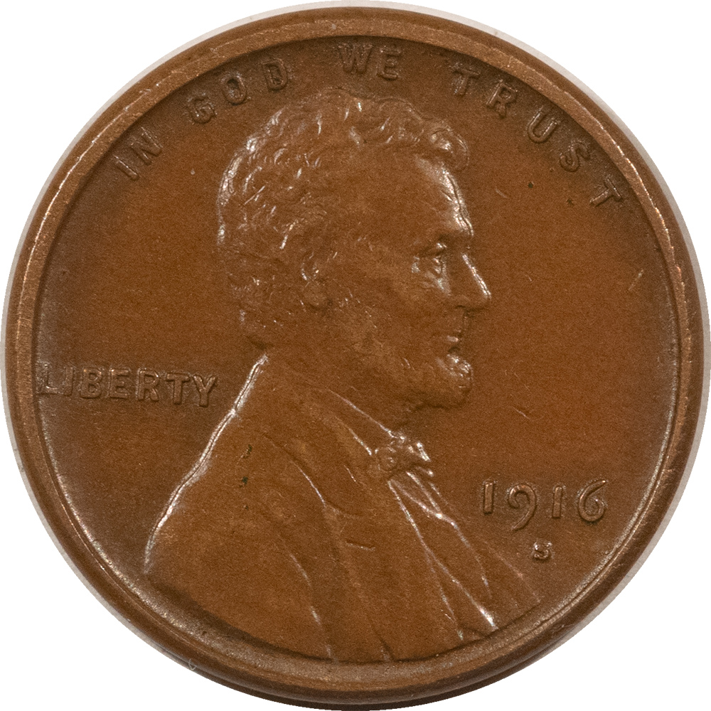 Lincoln Cents (Wheat) 1916-S LINCOLN CENT – LOVELY HIGH GRADE NEARLY UNCIRCULATED LOOKS CHOICE! Lincoln Cents (Wheat) 1916-S LINCOLN CENT – LOVELY HIGH GRADE NEARLY UNCIRCULATED LOOKS CHOICE!