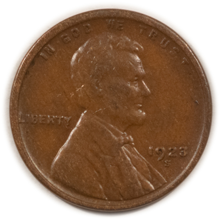 Lincoln Cents (Wheat) 1923-S LINCOLN CENT – HIGH GRADE EXAMPLE!