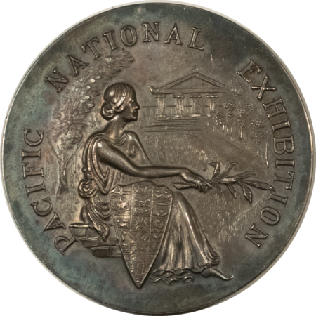 Exonumia 1955 PACIFIC NATIONAL EXHIBITION, STERLING SILVER AWARD MEDAL, 71 GRAMS, 56MM! Exonumia 1955 PACIFIC NATIONAL EXHIBITION, STERLING SILVER AWARD MEDAL, 71 GRAMS, 56MM!