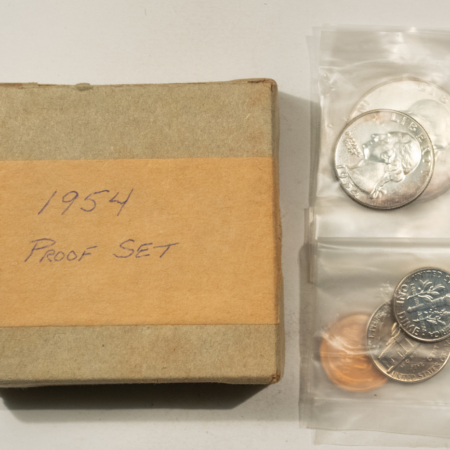 U.S. Proof Sets 1954 U.S 5 COIN PROOF SET – FRESH GEM SET!